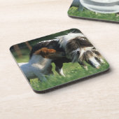 Dessous-de-verre Jument et poulains miniatures 2 (Côté gauche)