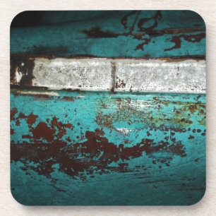 Dessous-de-verre Junk Yard vintage car 50's teal aqua