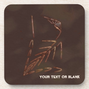 Dessous-de-verre Jurassic fossile