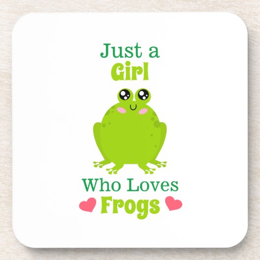 Dessous-de-verre Just A Girl Who Loves Frogs (Devant)