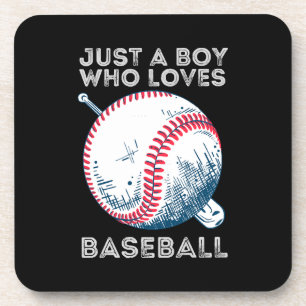 Dessous-de-verre Juste un garçon qui aime baseball Batter baseball