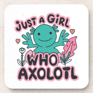 Dessous-de-verre juste une fille qui aime Axolotl