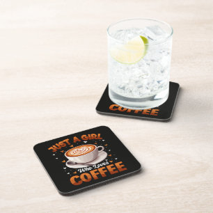 Dessous-de-verre Juste Une Fille Qui Aime Le Café