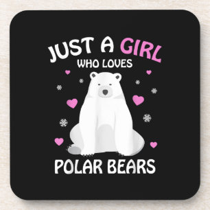 Dessous-de-verre Juste Une Fille Qui Aime Les Ours Polaires Filles