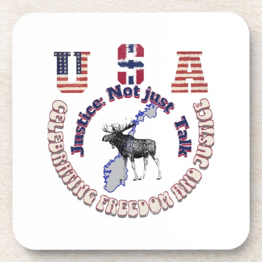 Dessous-de-verre Justice et pas seulement parler (Devant)