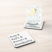 Dessous-de-verre Kale Kefir Kimchi Kombucha (Côté Droit)