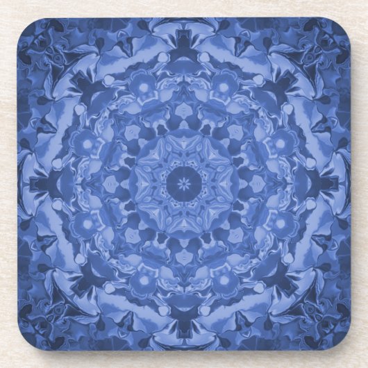 Dessous-de-verre Kaleidoscope bleu royal complexe (Devant)