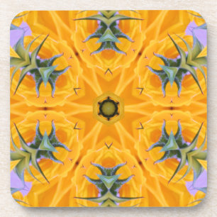 Dessous-de-verre Kaleidoscope Pétales de tournesol jaune