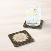 Dessous-de-verre Kaleidoscope Star et Gold (Côté Droit)