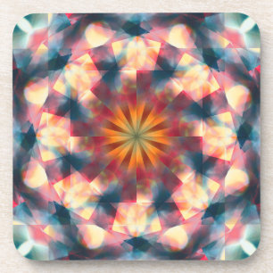 Dessous-de-verre Kaleidoscopique Prismatique Mandala