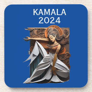 Dessous-de-verre Kamala 2024 pour le président Thunder_Cove