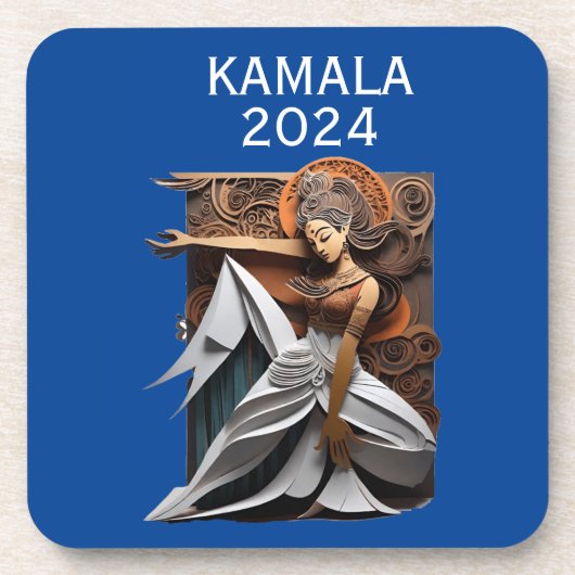 Dessous-de-verre Kamala 2024 pour le président Thunder_Cove (Devant)