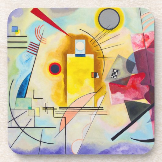 Dessous-de-verre Kandinsky jaune-rouge-bleu (Devant)