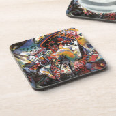 Dessous-de-verre Kandinsky Moscou I Cityscape peinture Abstraite (Côté gauche)