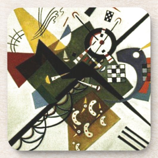 Dessous-de-verre Kandinsky Sur White II (Devant)