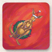 Dessous-de-verre Kangaroo Xmas En Rouge (Devant)
