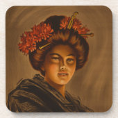 Dessous-de-verre Karama : Actrice japonaise Romance Geisha (Devant)