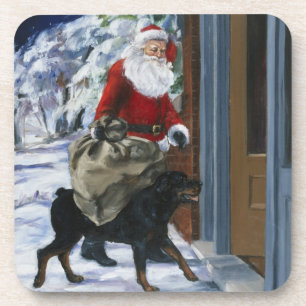 Dessous-de-verre Karl aidant le père noël de <Carl's Christmas> b