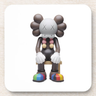 Dessous-de-verre KAWS à la poêle à boissons de repos - Élégant impr