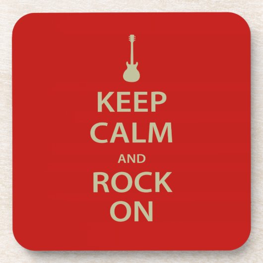 Dessous-de-verre Keep Calm and Rock On ! (Devant)