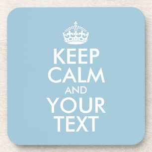 Dessous-de-verre KEEP CALM personnalisé et votre texte