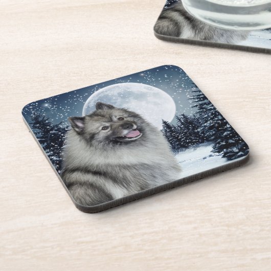 Dessous de verre Keeshond (Côté gauche)