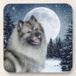 Dessous de verre Keeshond<br><div class="desc">Ces dessous de verre sont un grand cadeau pour tout amateur de Keeshond.</div>