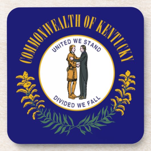 Dessous-de-verre Kentucky : Drapeau d'État américain du Commonwealt (Devant)