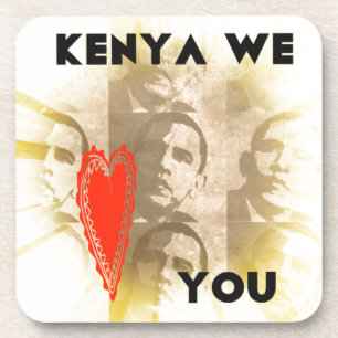Dessous-de-verre Kenya We Lovely You Perspective Art Design