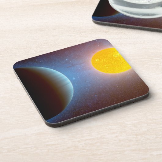 Dessous-de-verre Kepler-10 Star System. (Côté gauche)