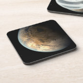 Dessous-de-verre Kepler-186f Orbitant Une Étoile Éloignée. (Côté gauche)