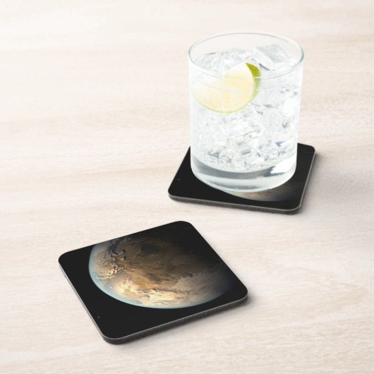 Dessous-de-verre Kepler-186f Orbitant Une Étoile Éloignée. (Côté Droit)