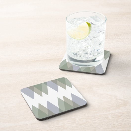 Dessous-de-verre Khaki triangles (Côté Droit)