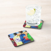 Dessous-de-verre Kimono de printemps art japonais Geisha (Côté Droit)