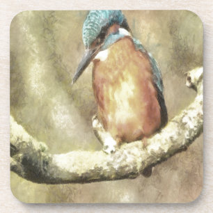 Dessous-de-verre Kingfisher Étonnant En Aquarelle