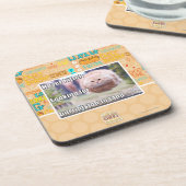 Dessous-de-verre Kitteh de vol plané (Côté gauche)