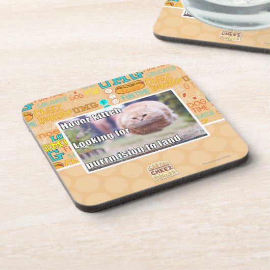 Dessous-de-verre Kitteh de vol plané (Côté gauche)