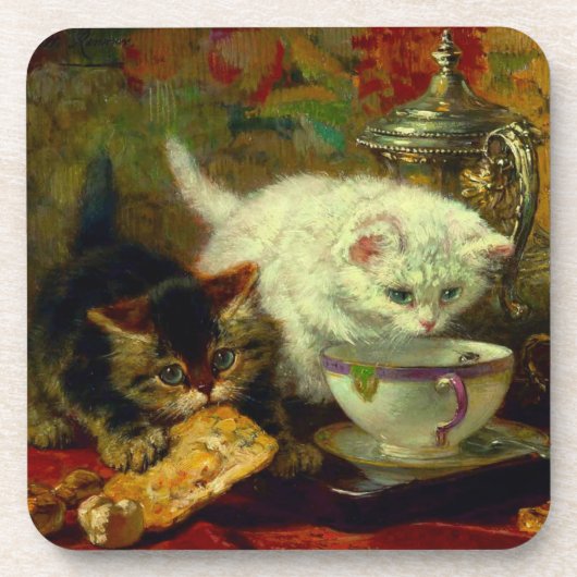 Dessous-de-verre Kittens Tea Party (Devant)