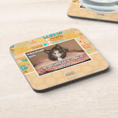 Dessous-de-verre Kitty intéressé (Côté gauche)