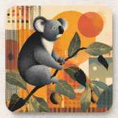 Dessous-de-verre Koala assis dans un arbre (Devant)