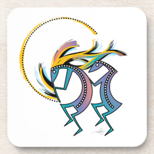 Dessous-de-verre Kokopelli et Kokopelli Mana