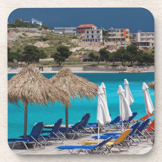 Dessous-de-verre Ksamil, front de mer (Devant)
