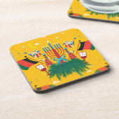 Dessous-de-verre Kwanzaa jaune (Côté gauche)