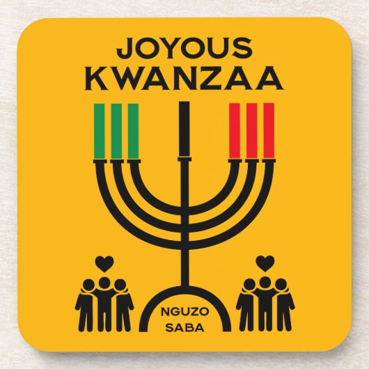 Dessous-de-verre Kwanzaa joyeux (Devant)