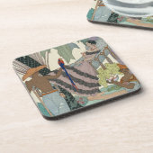 Dessous-de-verre La beauté oisive (copie de pochoir) (Côté gauche)