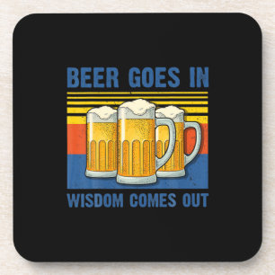 Dessous-de-verre La Bière Entre La Sagesse Sort Anniversaire Vintag
