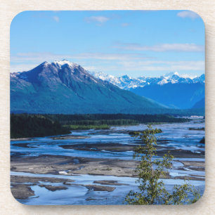 Dessous-de-verre La chaîne de montagnes de Denali