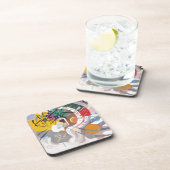 Dessous-de-verre La courbe dominante de Kandinsky Peinture d'art Ab (Côté Droit)