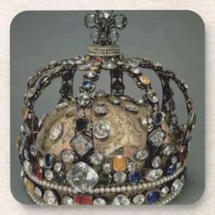 Dessous-de-verre La couronne de Louis XV, 1722 (argent doré, replac