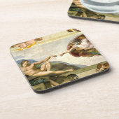 Dessous-de-verre La création d'Adam par des beaux-arts de Michaël (Côté gauche)